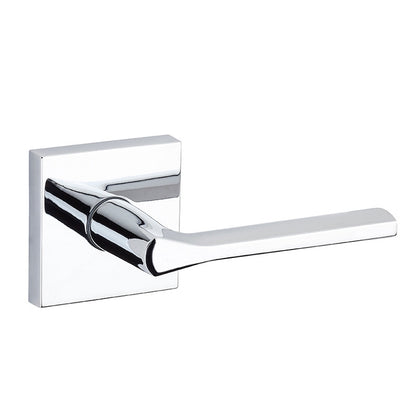 Passage with Square Rosette - Polished Chrome