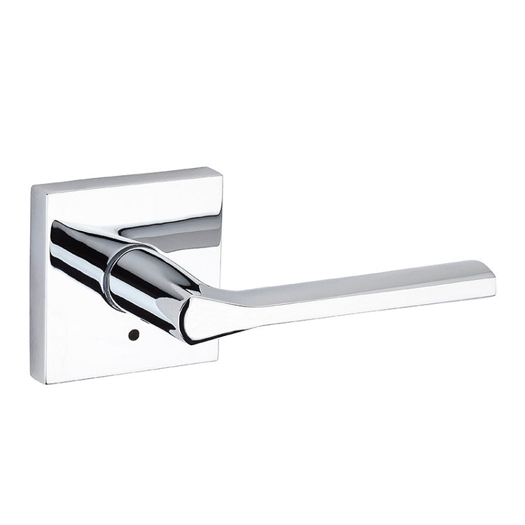 Privacy with Square Rosette - Polished Chrome