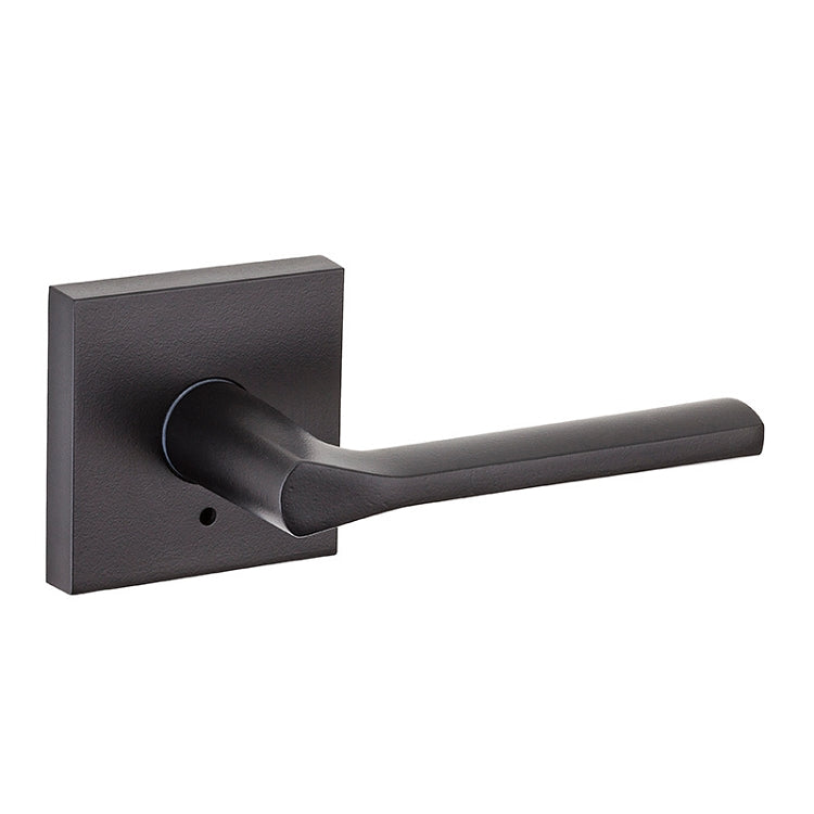 Privacy with Square Rosette - Iron Black