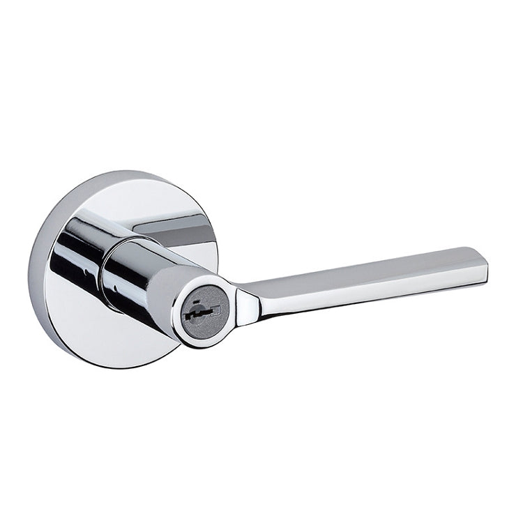 Keyed with Round Rosette - Polished Chrome