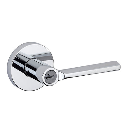 Keyed with Round Rosette - Polished Chrome