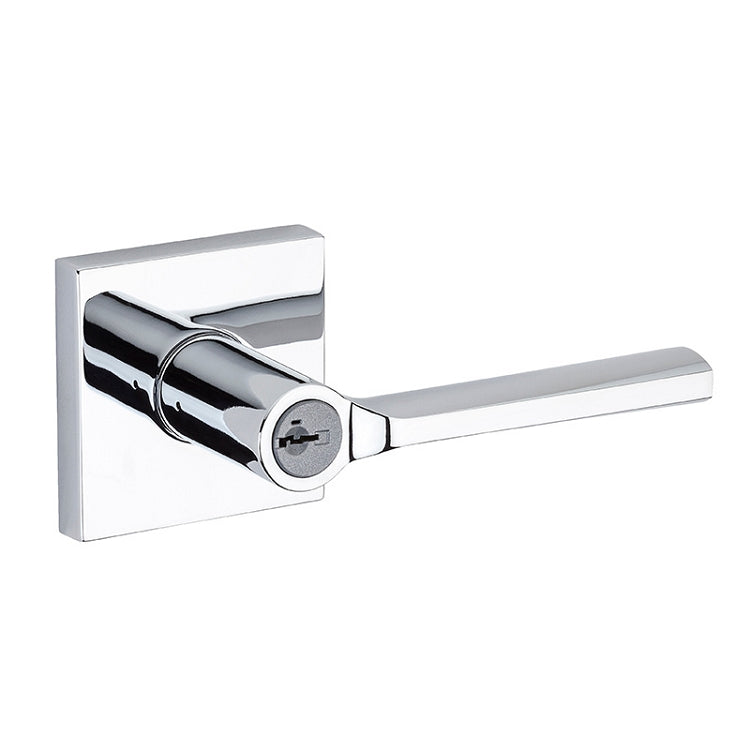 Keyed with Square Rosette - Polished Chrome