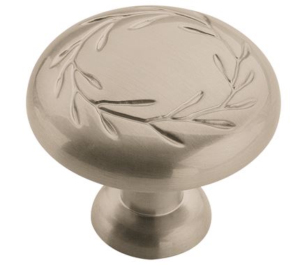 Amerock Natures Splendor 1-5/16 Inch Cabinet Knob In Satin Nickel