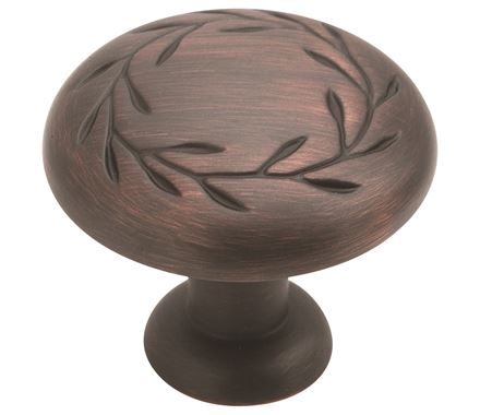 Amerock 1-5/16 Inch Splendor Cabinet Knob In Oil-Rubbed Bronze 