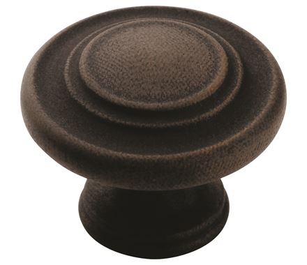 Amerock Inspirations 1-5/16 Inch Cabinet Knob In Antique Rust