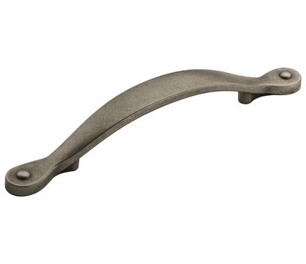 Amerock Inspirations 3 3/4 Inch Cabinet Pull Weathered Nickel 
