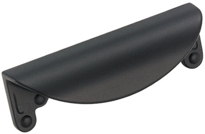 Amerock 3 Inch Flat Black Inspirations Cup Pull