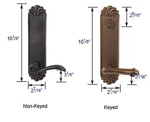 Emtek #16 Sideplate Measurements