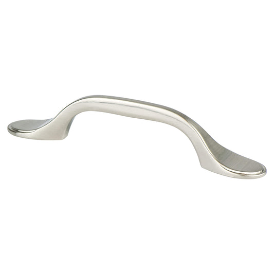 Berenson Advantage One 3 Inch C/C Pull with Rounded End - Brushed Nickel