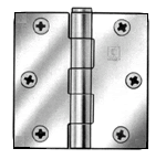 Hager 3 1/2 Inch Door Hinges with Square Corner