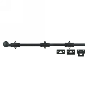 Deltana 18 Inch Heavy Duty Surface Bolt - Flat Black