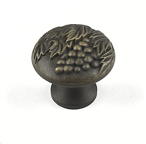 Vineyard 1 3/8 Inch Cabinet Knob in Antique Light Brass