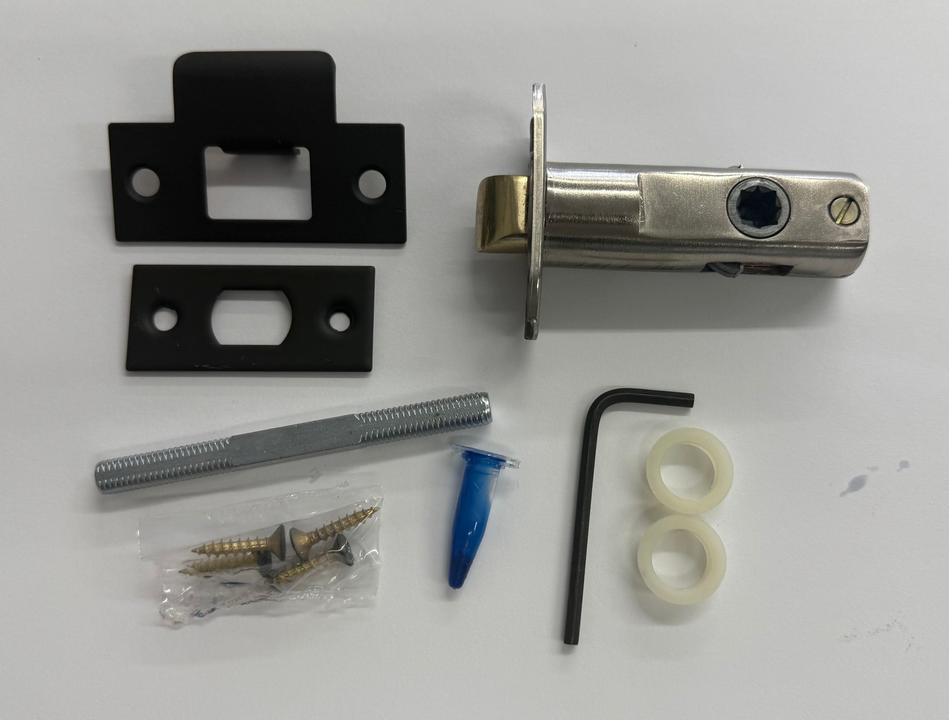 2 Inch Backset Passage Knob Parts Included in the Latch Assembly