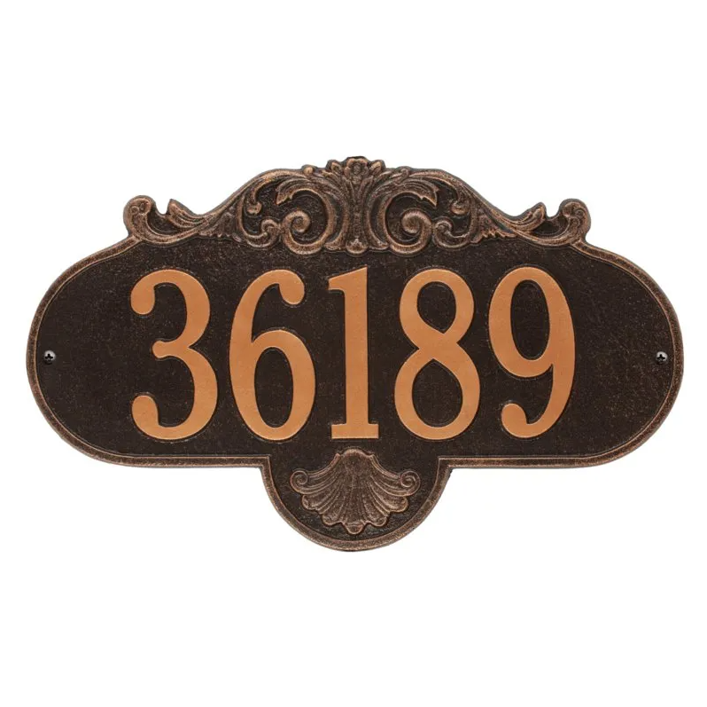 Whitehall 2017 Arch Marker Estate Lawn Address Plaque in Oil Rubbed Bronze