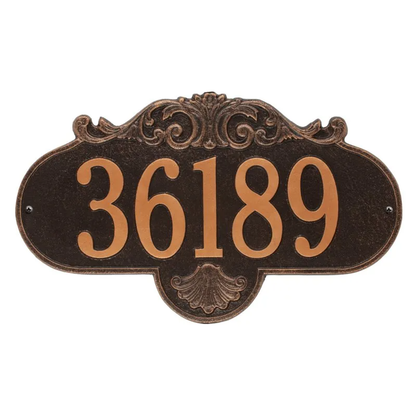 Whitehall 2017 Arch Marker Estate Lawn Address Plaque in Oil Rubbed Bronze