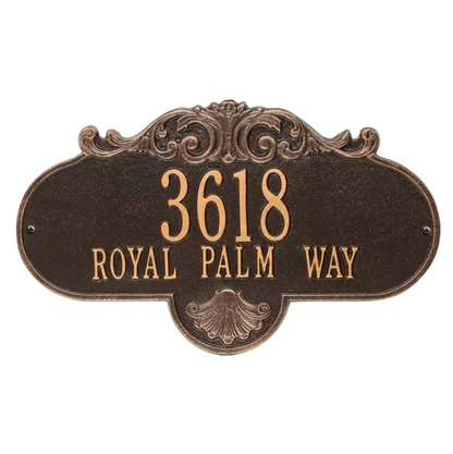 Whitehall 2018 Arch Marker Estate Lawn Address Plaque in Oil Rubbed Bronze