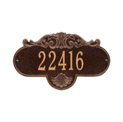 Whitehall 2019 Arch Marker Estate Lawn Address Plaque in Antique Copper