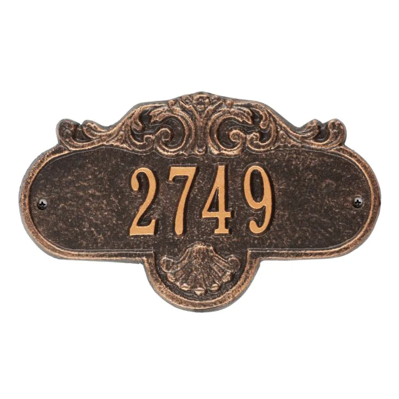 Whitehall 2020 Arch Marker Estate Lawn Address Plaque in Oil Rubbed Bronze