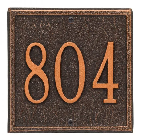 Whitehall 2109 Arch Marker Estate Lawn Address Plaque in Oil Rubbed bronze