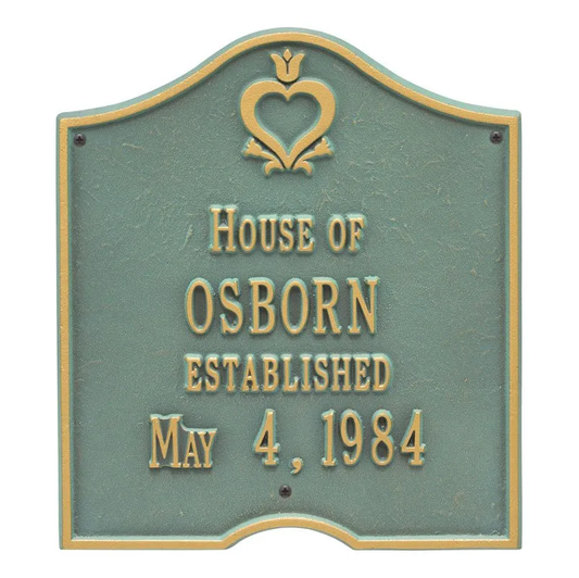 Whitehall Products Hawthorne Plaque