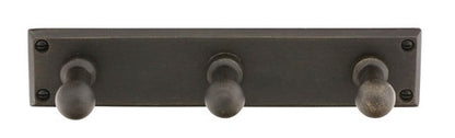 Emtek Sandcast Bronze Triple Robe Hook