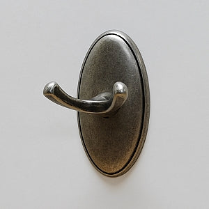 Addison Robe Hook -  Shown in Antique Pewter