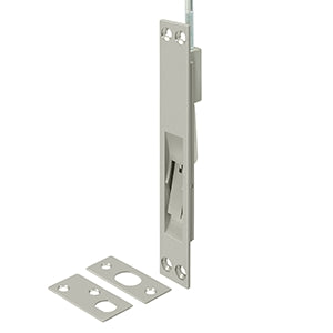 Deltana 24 Inch Solid Brass Extension Flush Bolt - Brushed Nickel