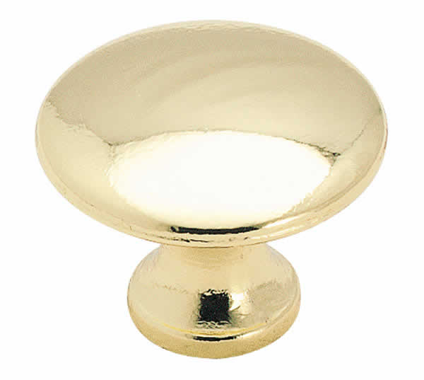 Allison 1-1/4 Inch Cabinet Knob In Polished Brass