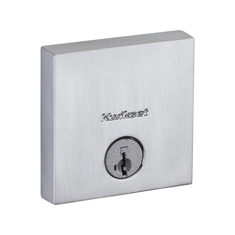 Kwikset 258SQT Modern Downtown Style Single Cylinder Deadbolt