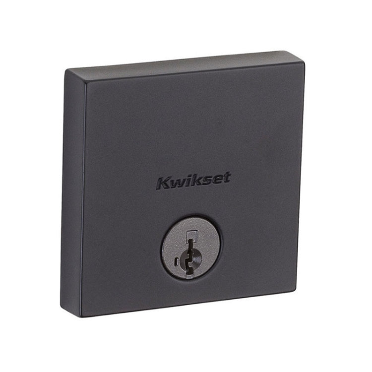 Kwikset 258SQT Modern Downtown Style Single Cylinder Deadbolt