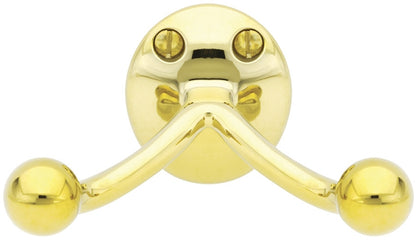 Emtek Brass Robe Hook Polished Brass