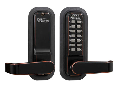 Lockey Style Single Combination 2835 Lever Handle in Oil Rubbed Bronze