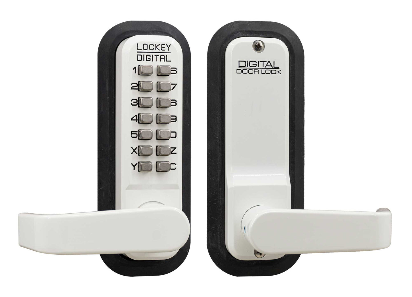 Lockey Style Single Combination 2835 Lever Handle in White