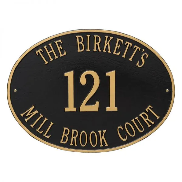 Whitehall Products Hawthorne Address Plaque