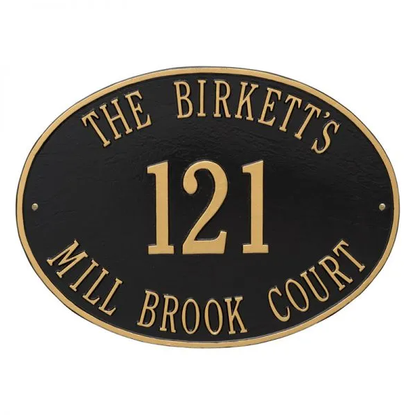 Whitehall Products Hawthorne Address Plaque