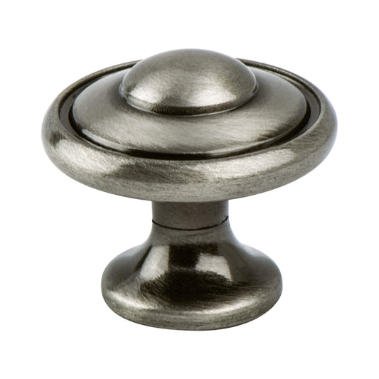 Berenson Euro Traditions Series 1-1/16 Inch Knob In Brushed Black Nickel