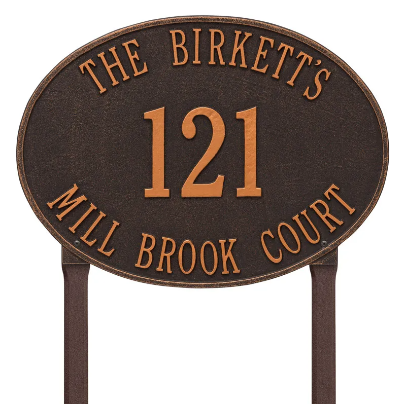Whitehall Products Hawthorne Address Plaque