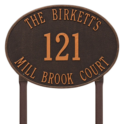 Whitehall Products Hawthorne Address Plaque