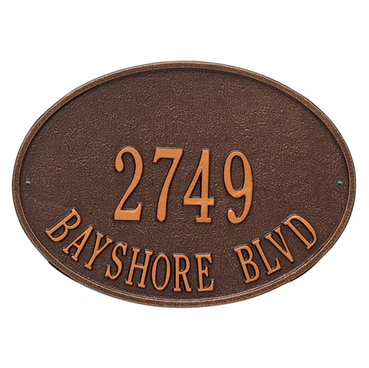 Whitehall Products Hawthorne Address Plaque
