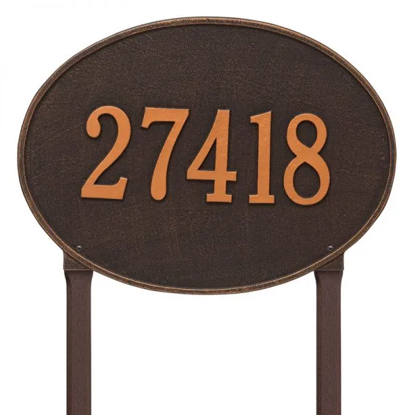Whitehall Products Hawthorne Address Plaque