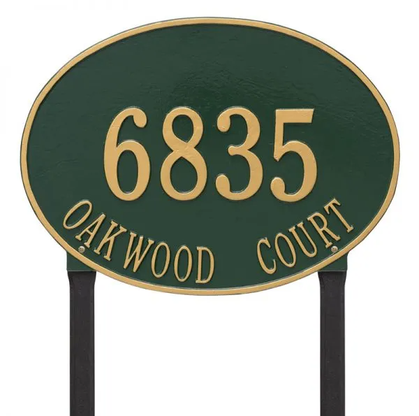 Whitehall Products Hawthorne Address Plaque
