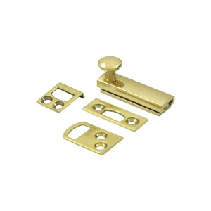 Deltana 2 Inch Concealed Screw Bolt - Polished Brass