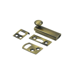 Deltana 2 Inch Concealed Screw Bolt - Antique Brass