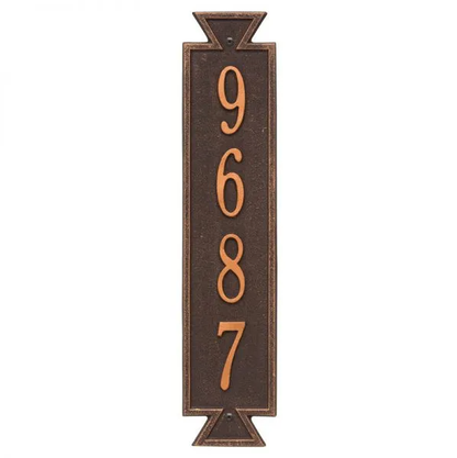 Whitehall 3003 Arch Marker Estate Wall Address Plaque in Oil Rubbed Bronze