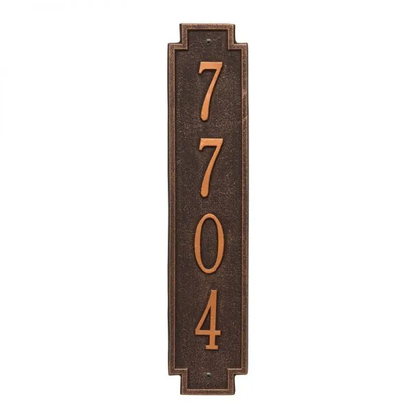 Whitehall 3005 Arch Marker Estate Wall Address Plaque in Oil Rubbed Bronze