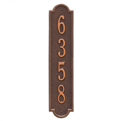 Whitehall 3007 Arch Marker Estate Lawn Address Plaque in Antique Copper