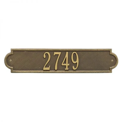 Whitehall 3008 Arch Marker Estate Lawn Address Plaque in Antique Brass