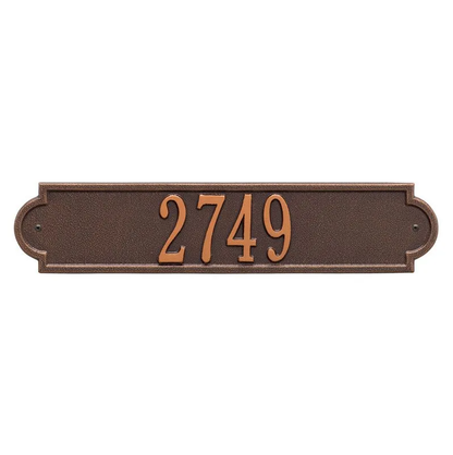 Whitehall 3008 Arch Marker Estate Lawn Address Plaque in Antique Copper
