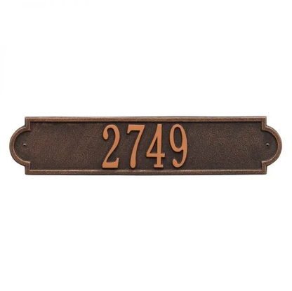 Whitehall 3008 Arch Marker Estate Lawn Address Plaque in Oil Rubbed Bronze