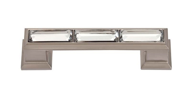 Legacy Crystal Pull 3 Inch (c-c) Brushed Nickel